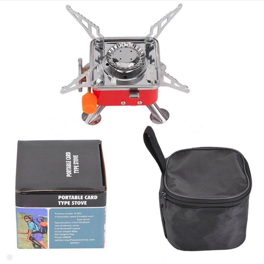 Aragaz portabil pentru camping, aprindere automata + butelie CADOU