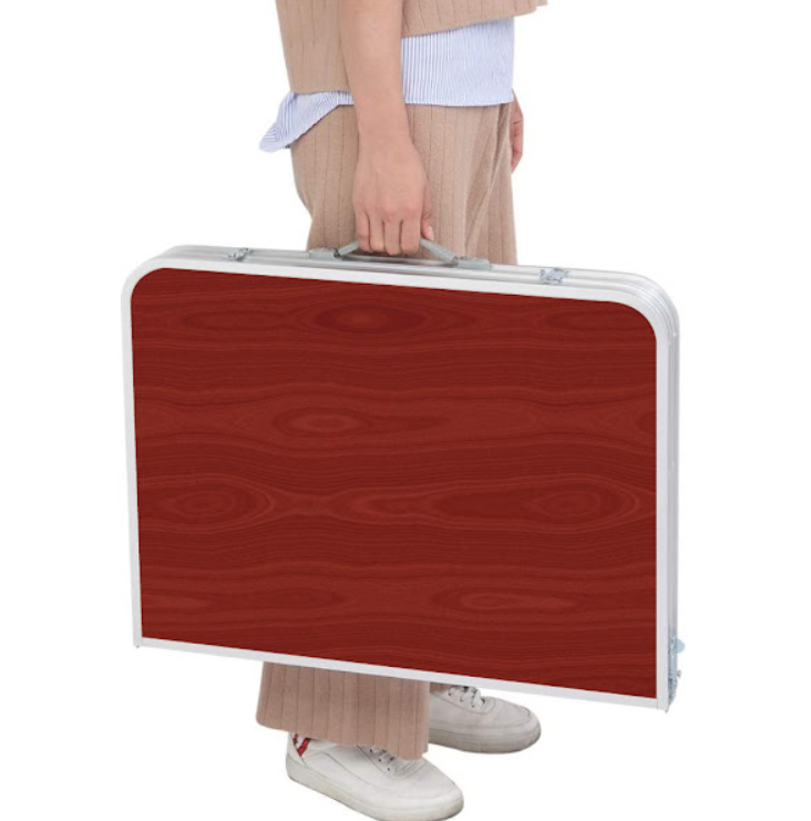 Masa pliabila de camping cu 4 scaune, 60 x 120 cm
