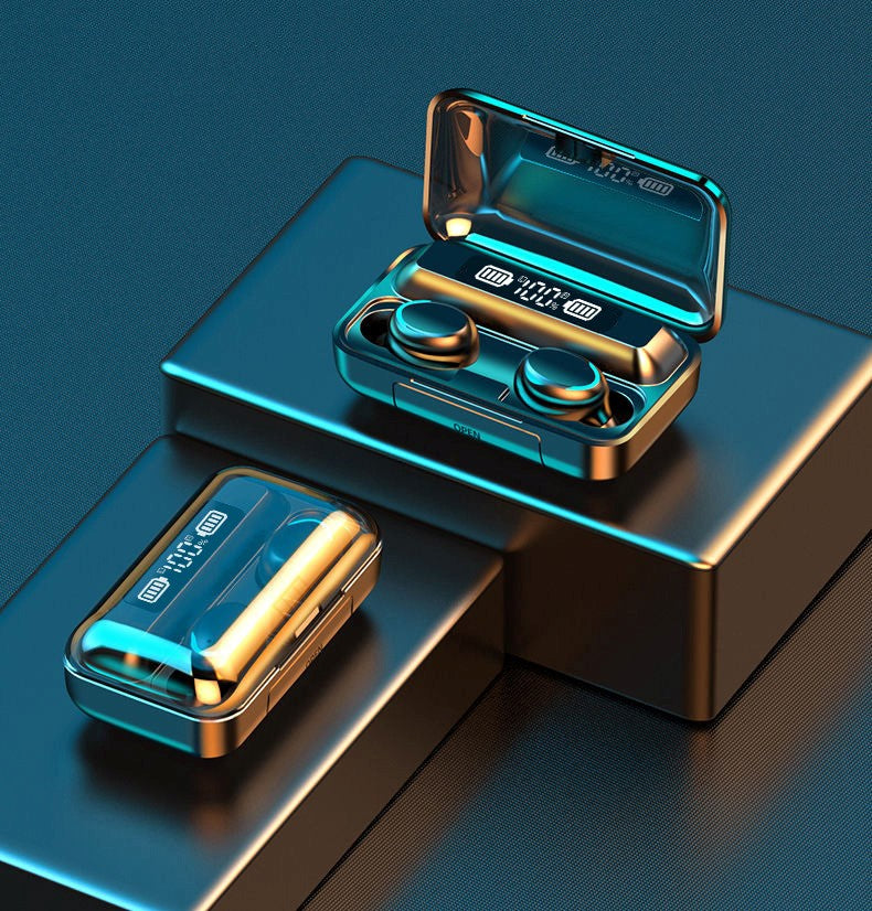 Casti bluetooth cu baterie externa incorporata