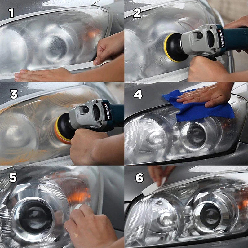 KIT profesional pentru polish faruri auto