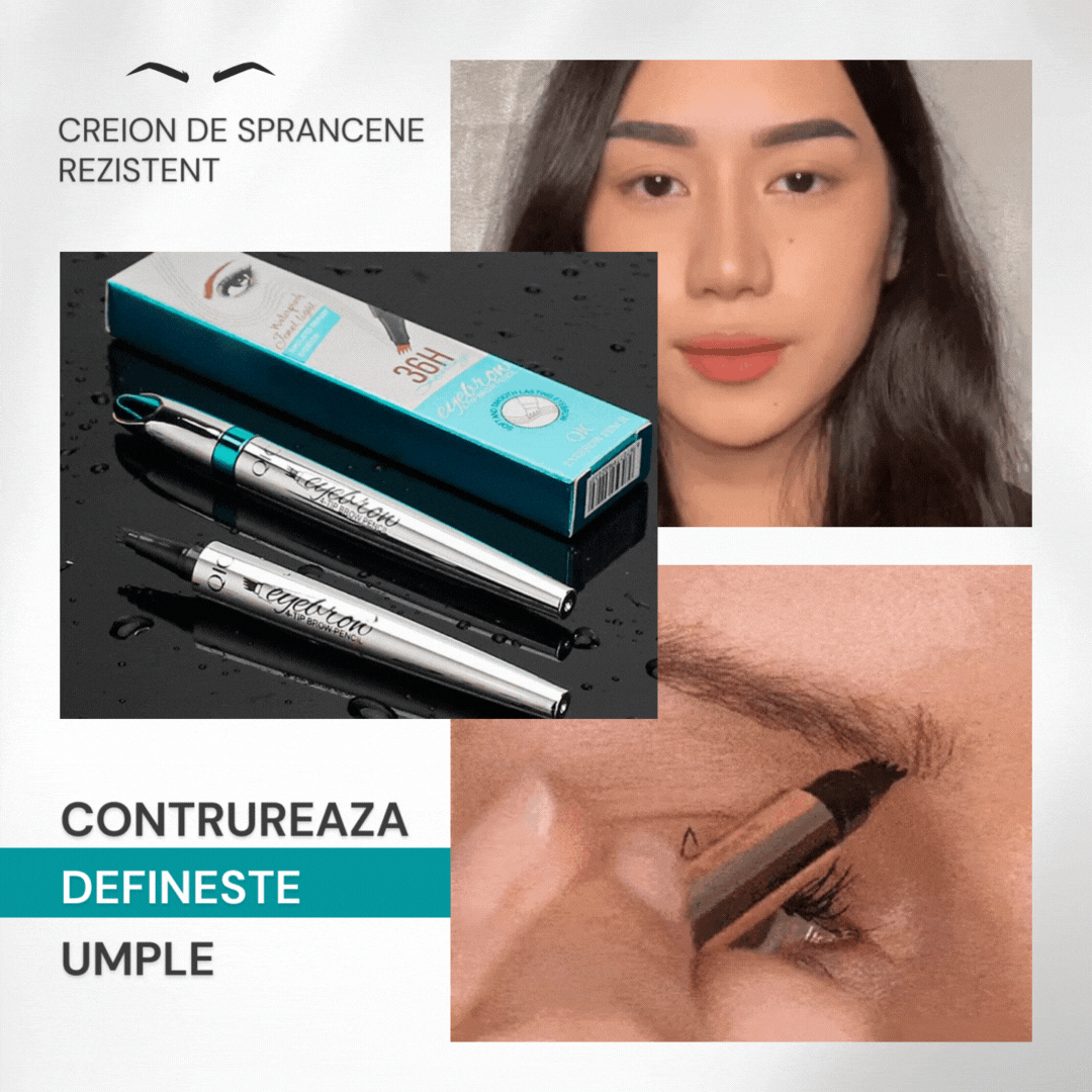 Creion de sprancene rezistent la apa