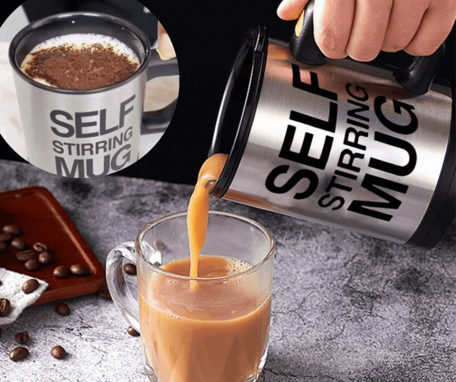 Cana cu amestecare automata Self-Stirring Mug