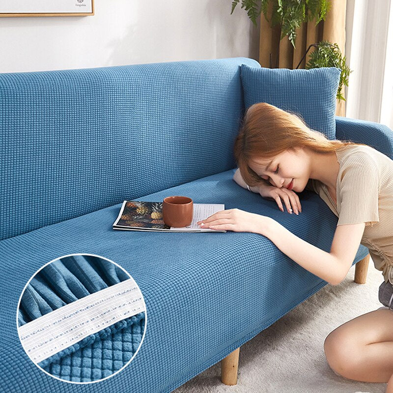 Huse texturate premium pentru canapea, bumbac, diferite culori, Rezistente la apa, Universale