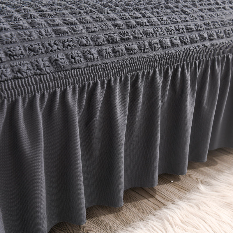 Huse creponate cu volan premium pentru canapea, diferite culori, Lungime 240CM
