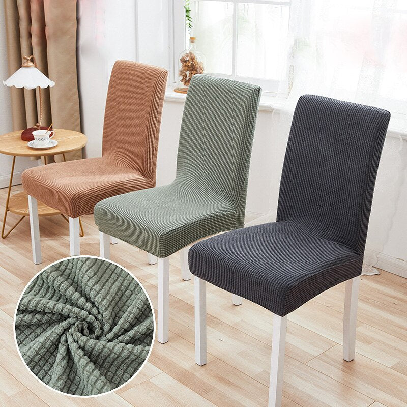 SET 6x Huse texturate premium pentru scaune din bumbac, diferite culori, Universale, Rezistente la apa