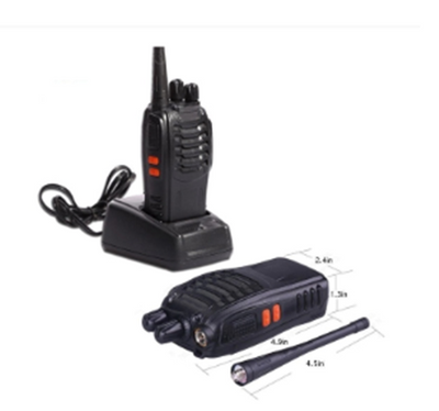 Set 2 statii radio portabile, Walkie Talkie, 16 canale, Negru