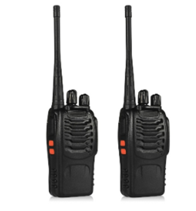 Set 2 statii radio portabile, Walkie Talkie, 16 canale, Negru