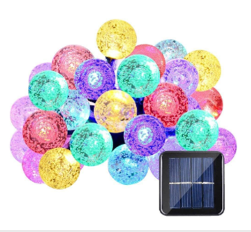 Instalatie solara 50 globulete LED, multicolor