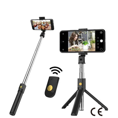 Selfie stick cu trepied pentru telefon