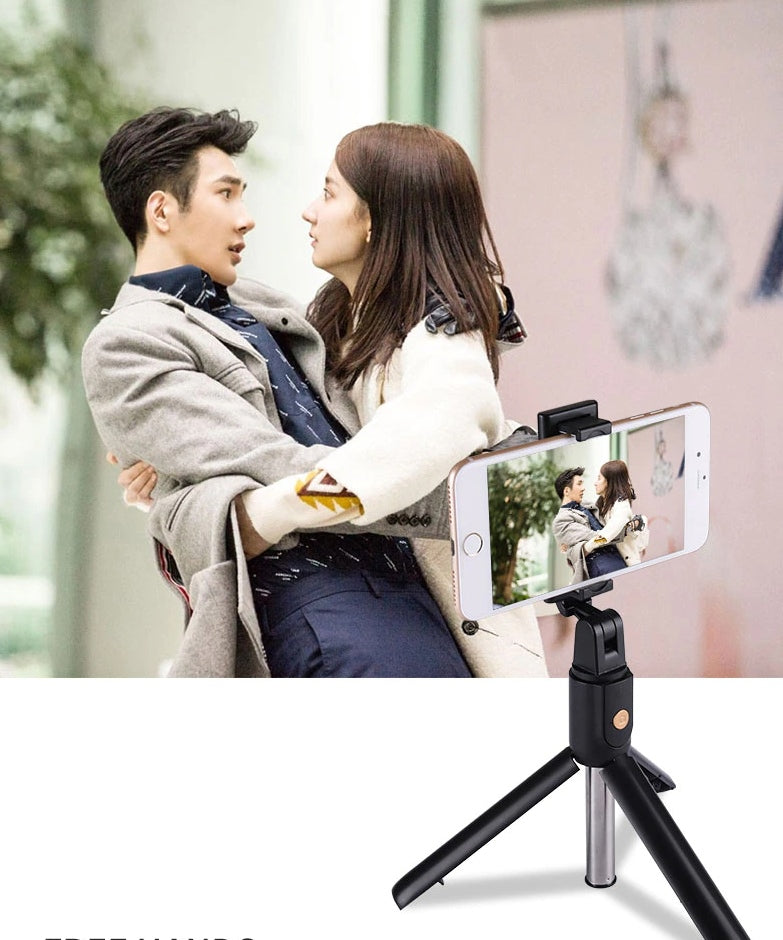 Selfie stick cu trepied pentru telefon