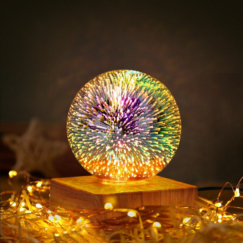 Lampa decorativa glob luminos