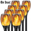 Set 4x/8x/12x lampa solara decorativa de gradina